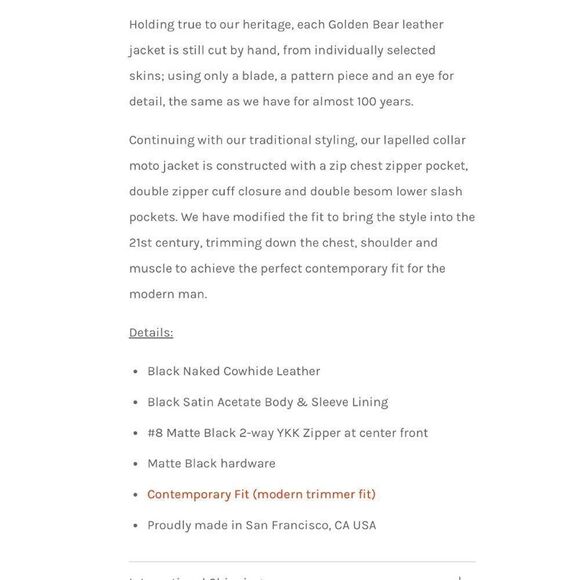 Golden Bear The Brannan - white Lapelled motor Jacket - Picture 6 of 6